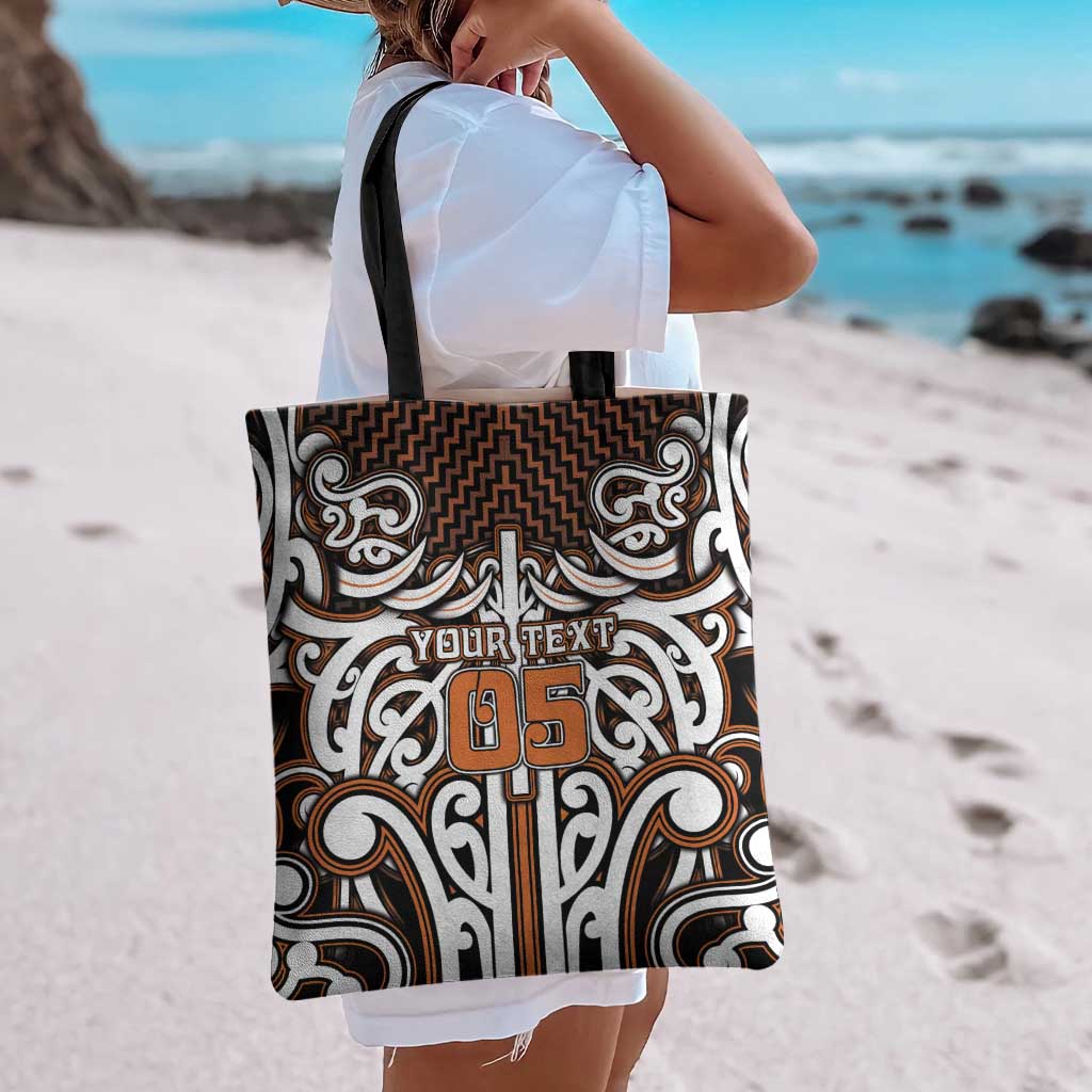 Custom Aotearoa Waikato Tote Bag Maori Tribal Pattern Mix Poutama LT05 - Polynesian Pride