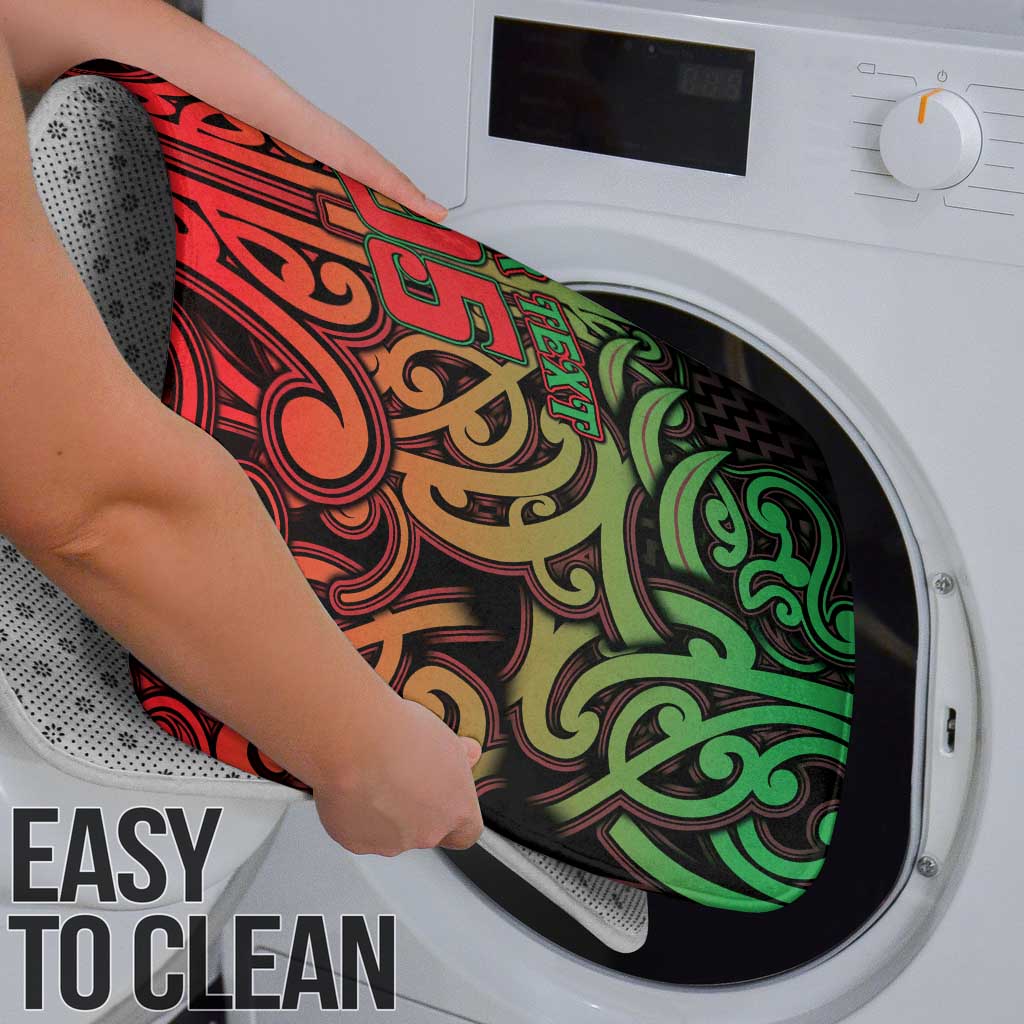 Custom Aotearoa Tuhoe Bathroom Set Maori Tribal Pattern Mix Poutama