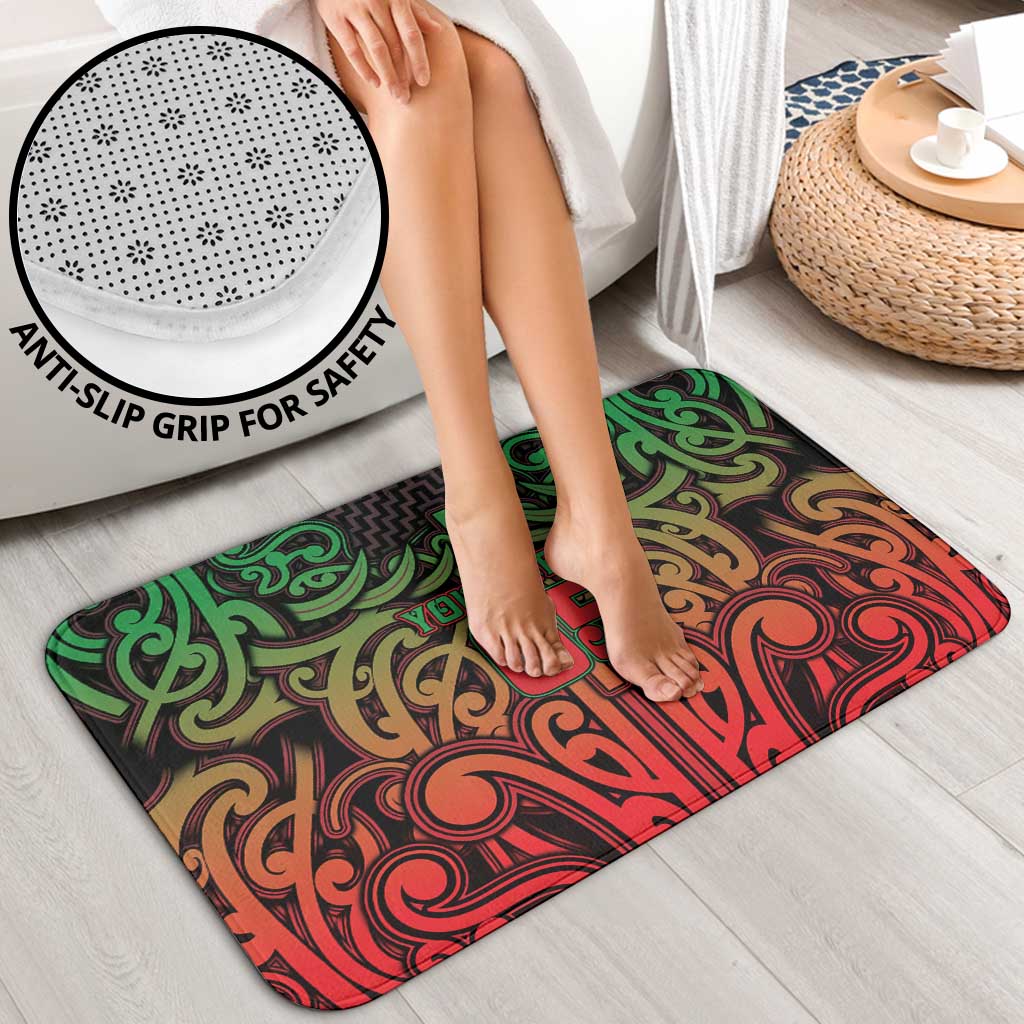 Custom Aotearoa Tuhoe Bathroom Set Maori Tribal Pattern Mix Poutama