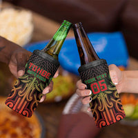 Custom Aotearoa Tuhoe 4 in 1 Can Cooler Tumbler Maori Tribal Pattern Mix Poutama LT05 - Polynesian Pride