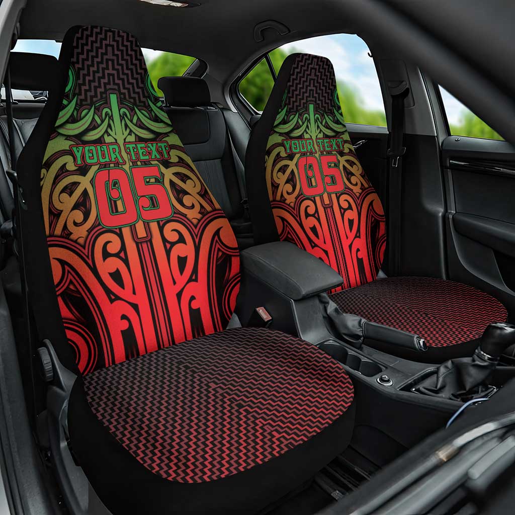 Custom Aotearoa Tuhoe Car Seat Cover Maori Tribal Pattern Mix Poutama