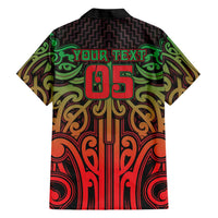 Custom Aotearoa Tuhoe Family Matching Mermaid Dress and Hawaiian Shirt Maori Tribal Pattern Mix Poutama