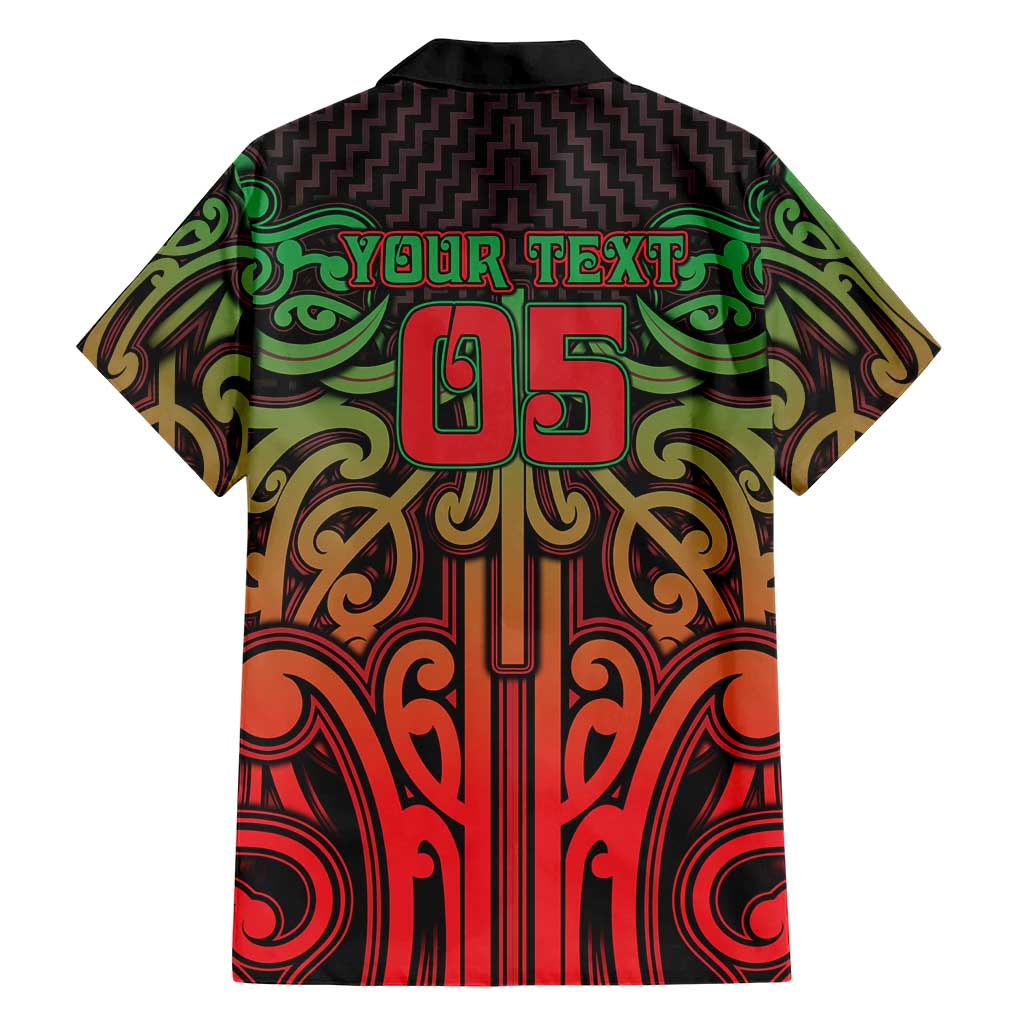 Custom Aotearoa Tuhoe Family Matching Puletasi and Hawaiian Shirt Maori Tribal Pattern Mix Poutama