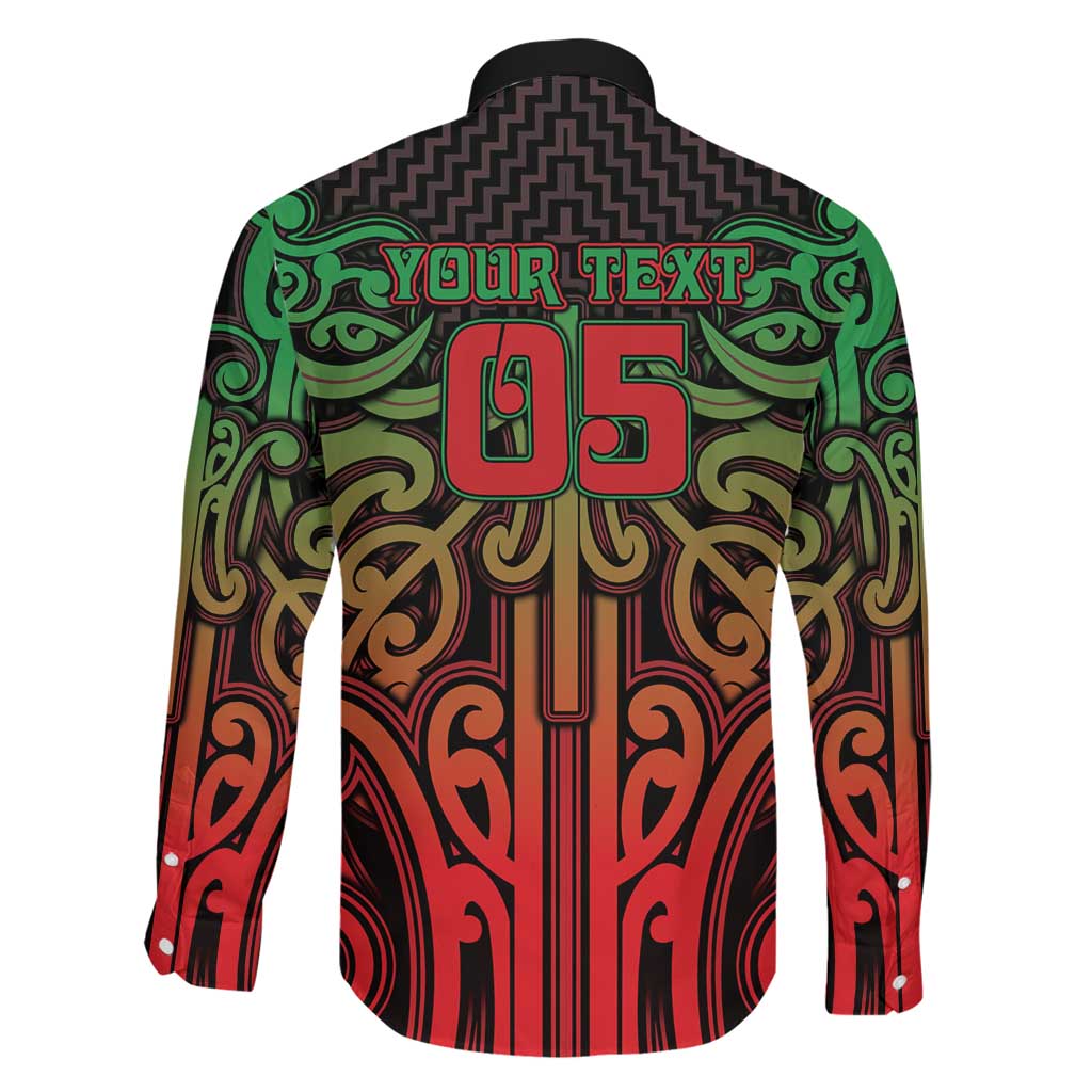 Custom Aotearoa Tuhoe Family Matching Puletasi and Hawaiian Shirt Maori Tribal Pattern Mix Poutama