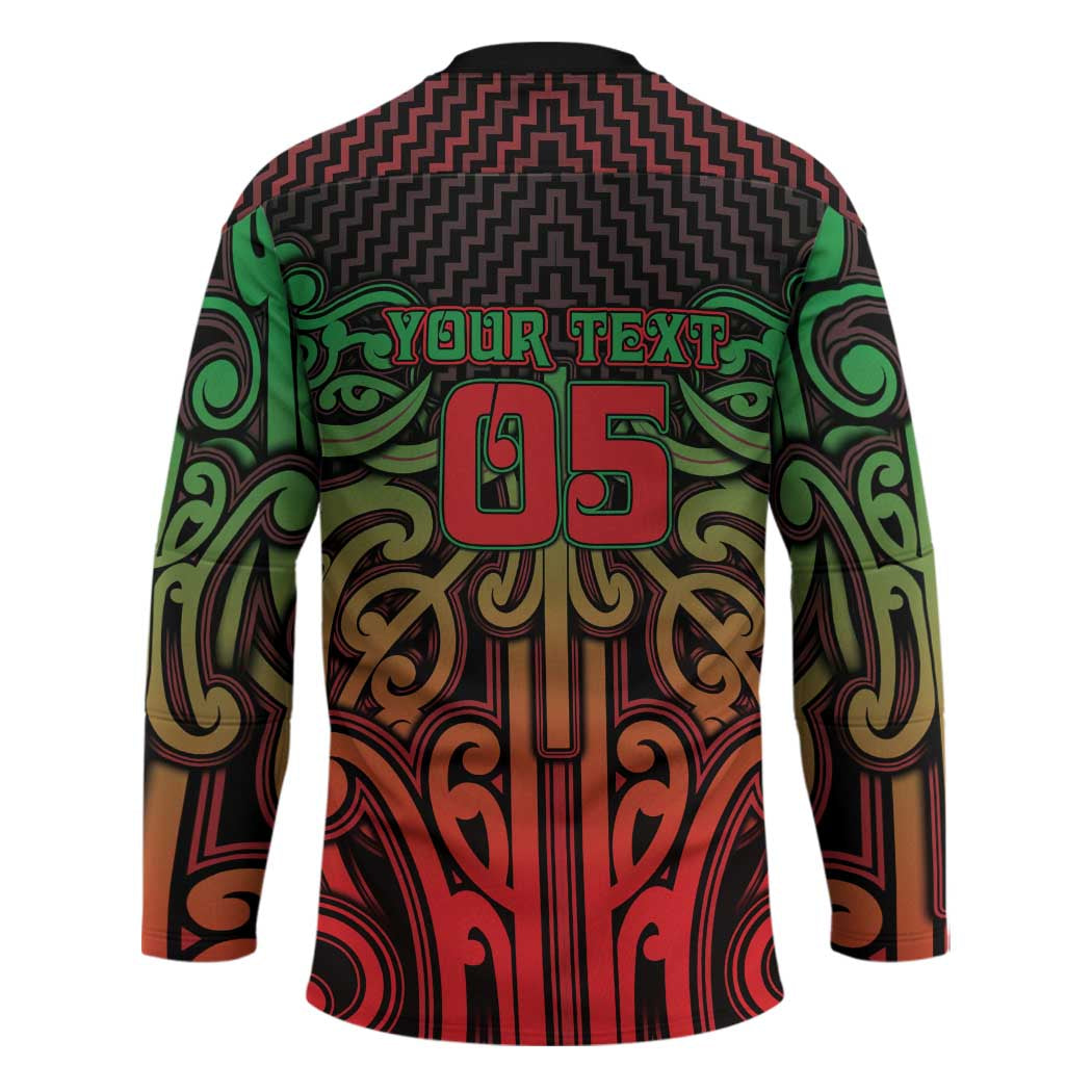 Custom Aotearoa Tuhoe Hockey Jersey Maori Tribal Pattern Mix Poutama LT05 - Polynesian Pride