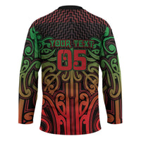 Custom Aotearoa Tuhoe Hockey Jersey Maori Tribal Pattern Mix Poutama LT05 - Polynesian Pride