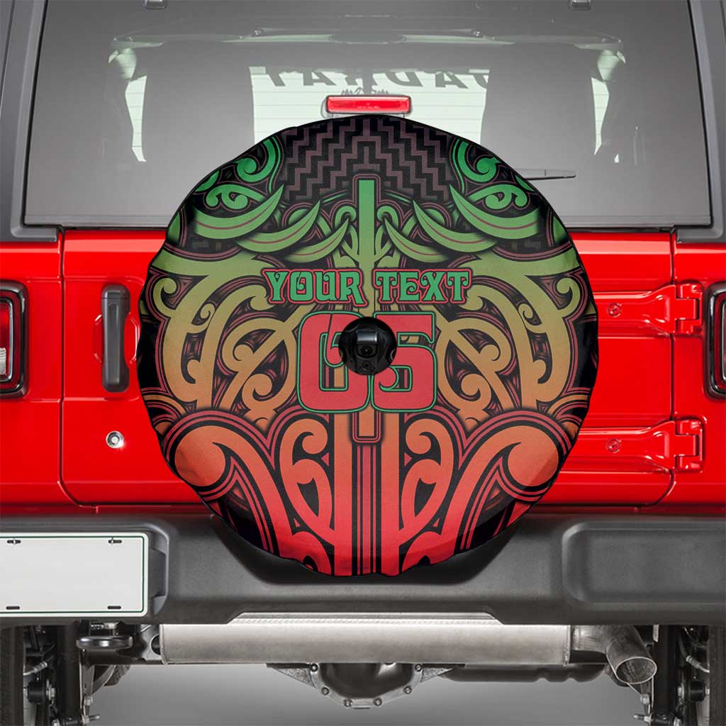 Custom Aotearoa Tuhoe Spare Tire Cover Maori Tribal Pattern Mix Poutama LT05 - Polynesian Pride