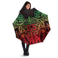 Custom Aotearoa Tuhoe Umbrella Maori Tribal Pattern Mix Poutama