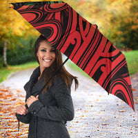 Custom Aotearoa Tuhoe Umbrella Maori Tribal Pattern Mix Poutama