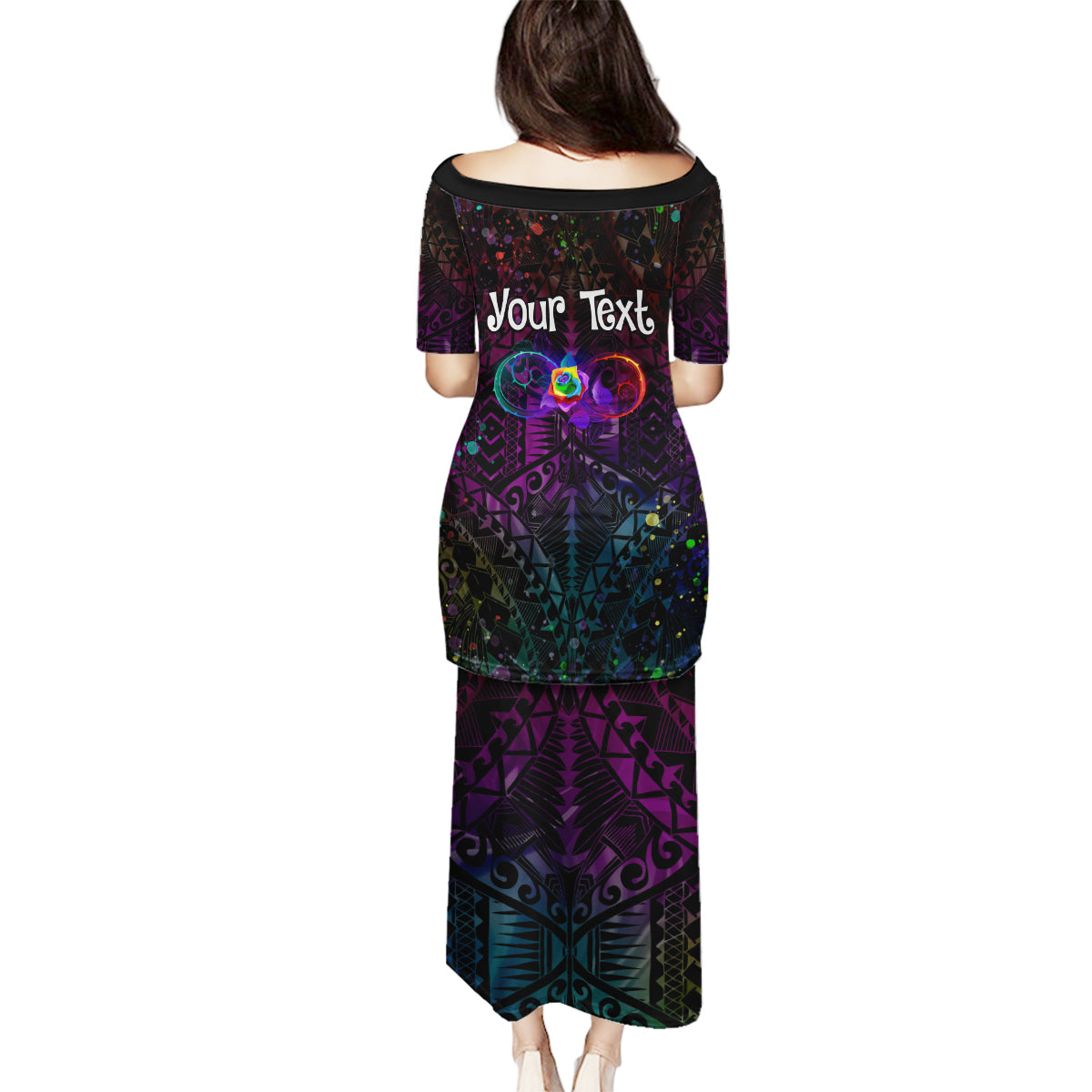 I See Your True Colors Personalised Family Matching Puletasi and Hawaiian Shirt Autism Awareness