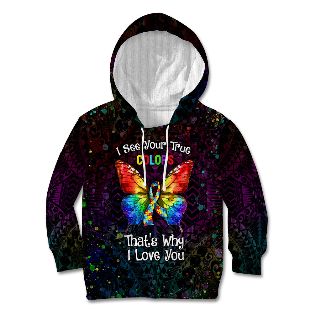 I See Your True Colors Personalised Kid Hoodie Autism Awareness
