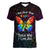 I See Your True Colors Personalised Women V Neck T Shirt Autism Awareness