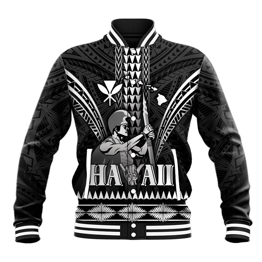 Personalised Hawaii Happy King Kamehameha Day Baseball Jacket Kakau Pattern