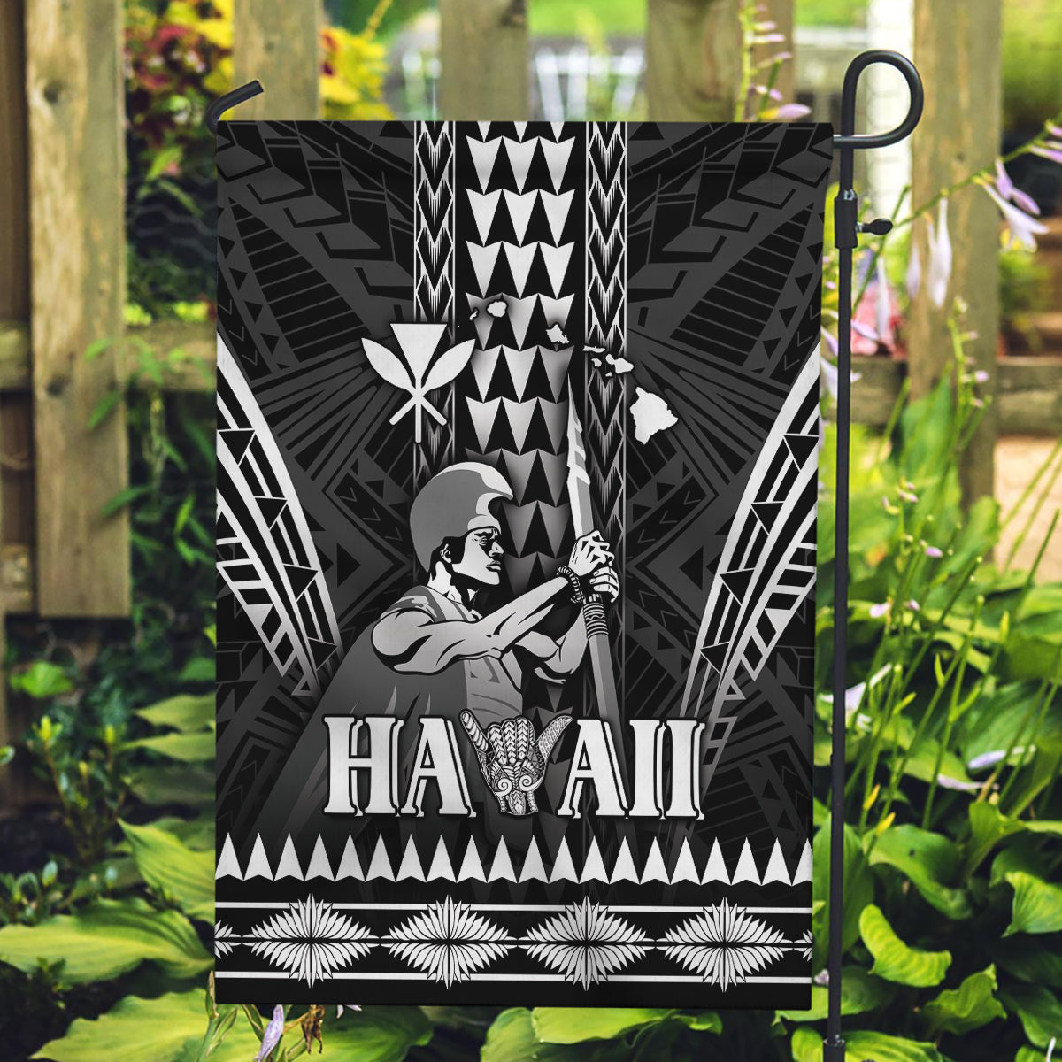 Hawaii Happy King Kamehameha Day Garden Flag Kakau Pattern