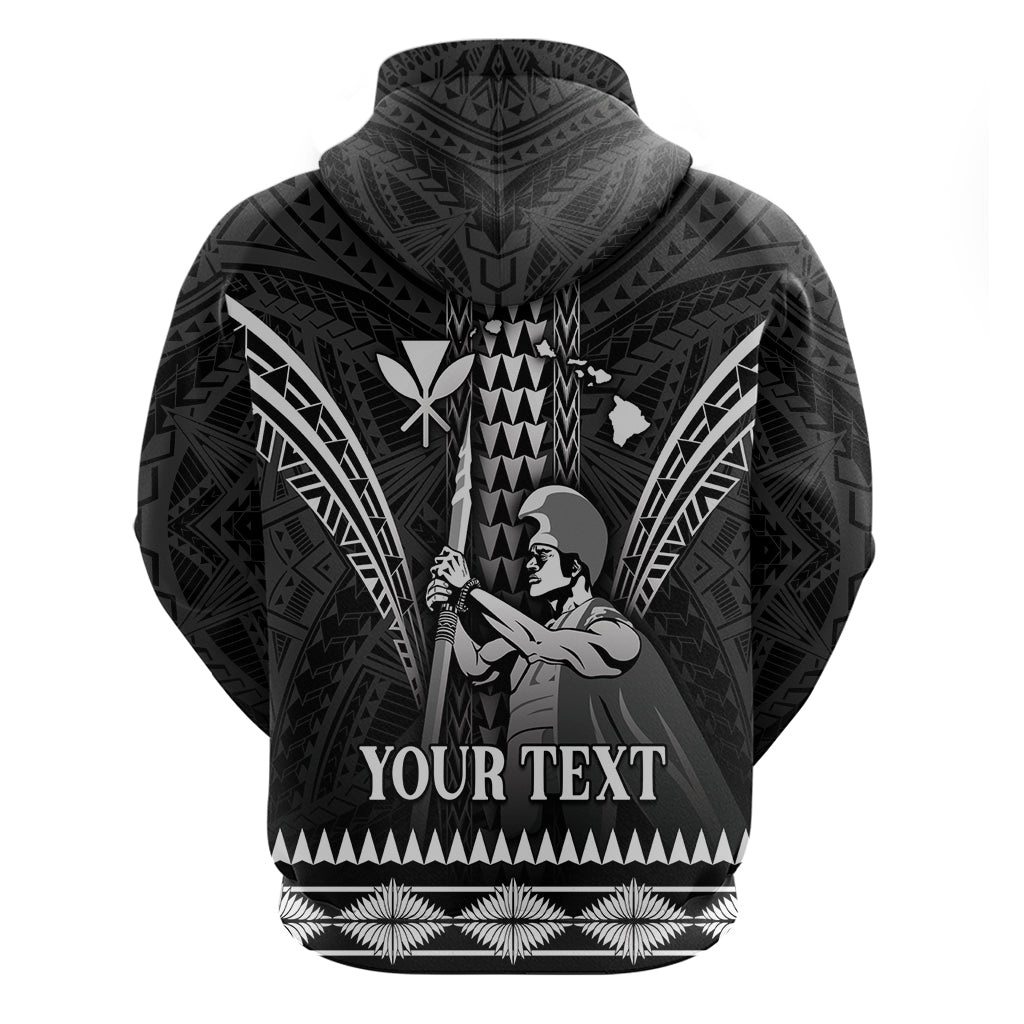 Personalised Hawaii Happy King Kamehameha Day Hoodie Kakau Pattern LT05 - Polynesian Pride
