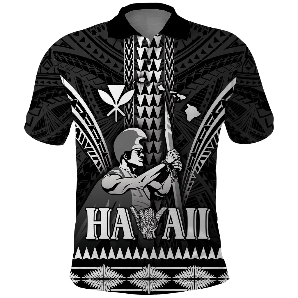 Personalised Hawaii Happy King Kamehameha Day Polo Shirt Kakau Pattern