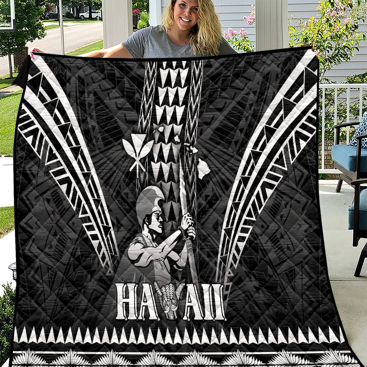 Hawaii Happy King Kamehameha Day Quilt Kakau Pattern