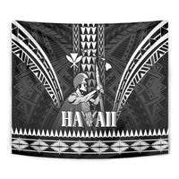 Hawaii Happy King Kamehameha Day Tapestry Kakau Pattern