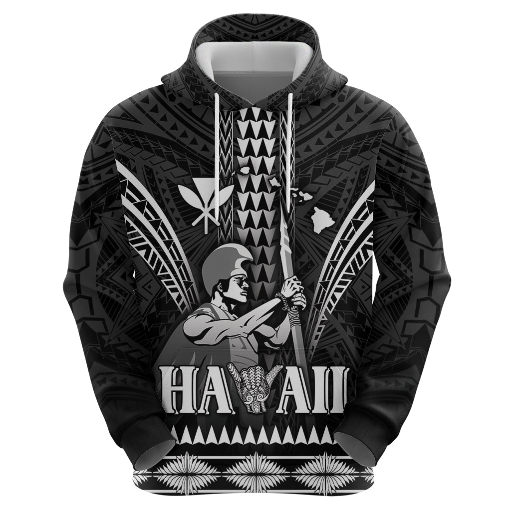 Personalised Hawaii Happy King Kamehameha Day Zip Hoodie Kakau Pattern