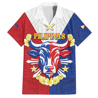 Personalised Philippines Independence Day Family Matching Long Sleeve Bodycon Dress and Hawaiian Shirt Maligayang Araw ng Kalayaan Filipino Carabao LT05 Dad's Shirt - Short Sleeve Red - Polynesian Pride