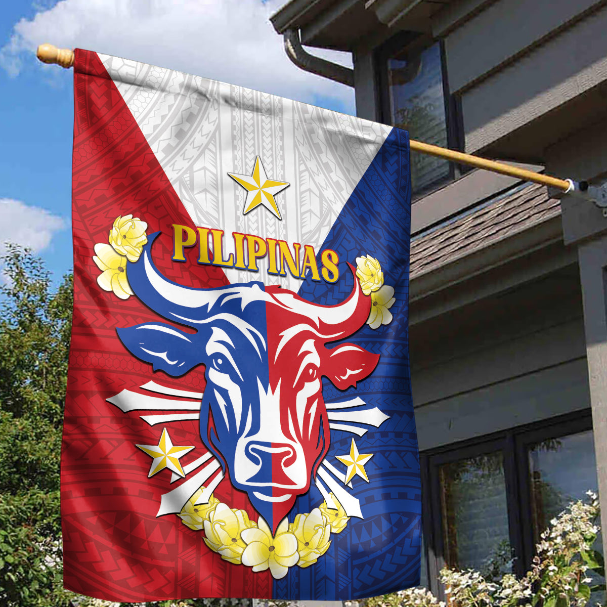 Philippines Independence Day Garden Flag Maligayang Araw ng Kalayaan Filipino Carabao