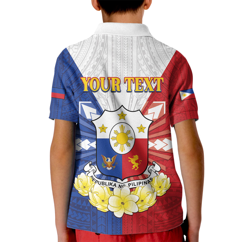 Personalised Philippines Independence Day Kid Polo Shirt Maligayang Araw ng Kalayaan Filipino Carabao