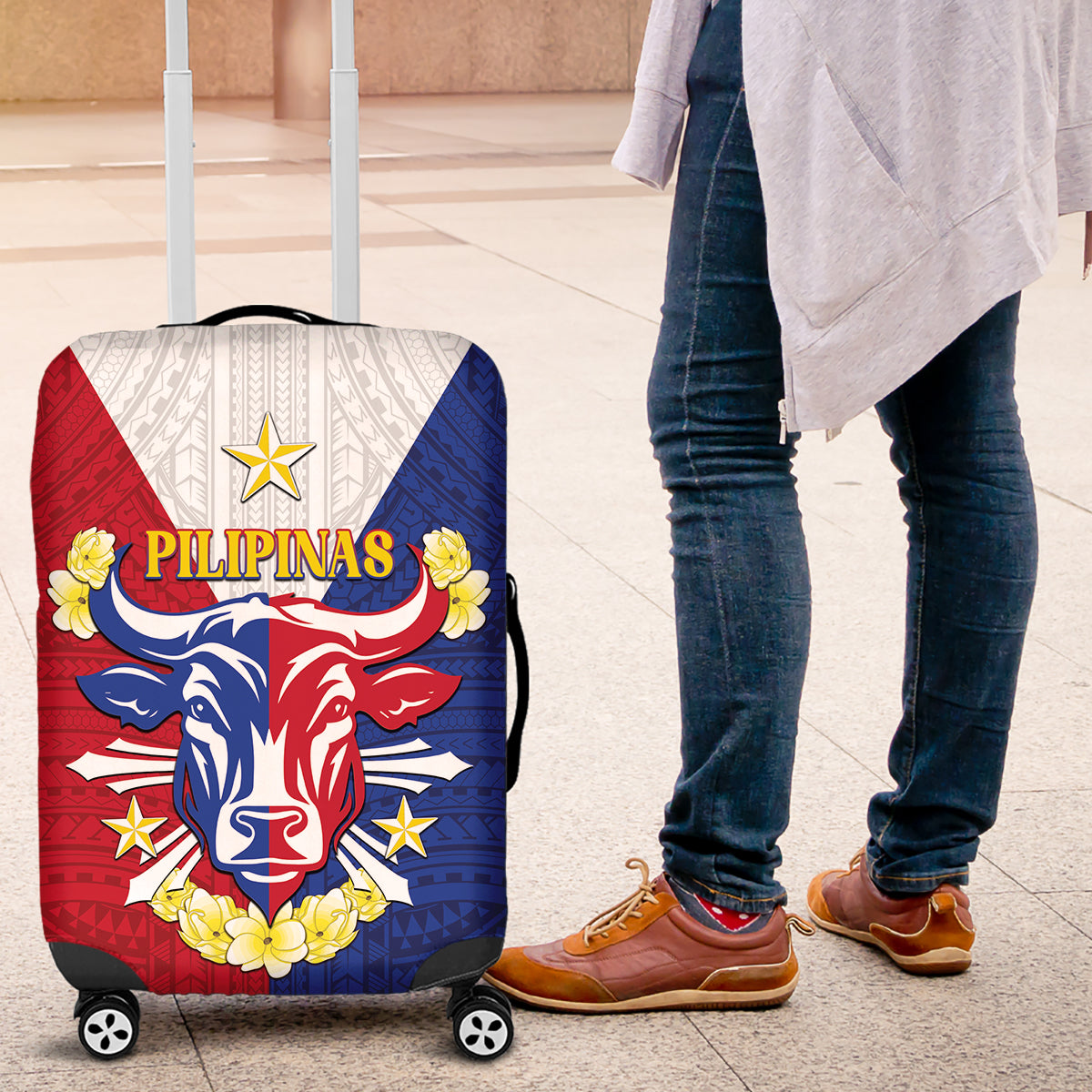 Philippines Independence Day Luggage Cover Maligayang Araw ng Kalayaan Filipino Carabao