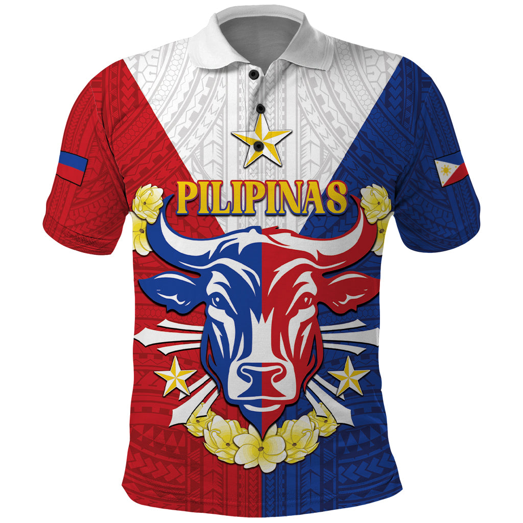 Personalised Philippines Independence Day Polo Shirt Maligayang Araw ng Kalayaan Filipino Carabao