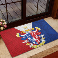 Philippines Independence Day Rubber Doormat Maligayang Araw ng Kalayaan Filipino Carabao