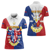 Personalised Philippines Independence Day Women Polo Shirt Maligayang Araw ng Kalayaan Filipino Carabao