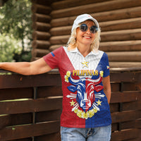 Personalised Philippines Independence Day Women Polo Shirt Maligayang Araw ng Kalayaan Filipino Carabao