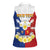Personalised Philippines Independence Day Women Sleeveless Polo Shirt Maligayang Araw ng Kalayaan Filipino Carabao