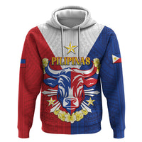 Personalised Philippines Independence Day Zip Hoodie Maligayang Araw ng Kalayaan Filipino Carabao
