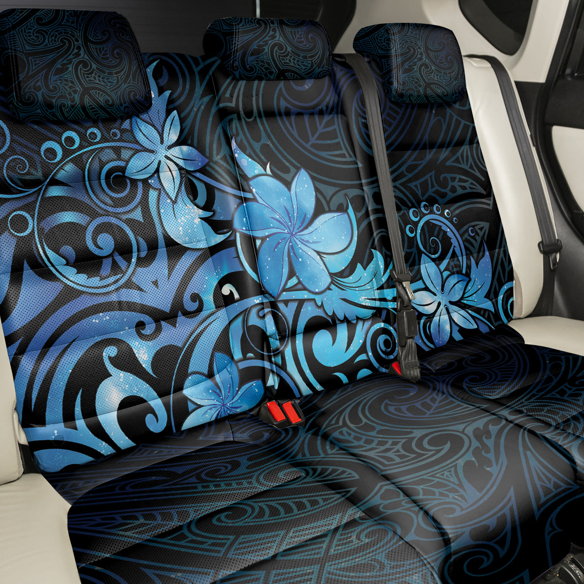 Matariki New Zealand Back Car Seat Cover Maori Pattern Blue Galaxy