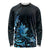 Matariki New Zealand Long Sleeve Shirt Maori Pattern Blue Galaxy