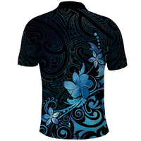 Matariki New Zealand Polo Shirt Maori Pattern Blue Galaxy