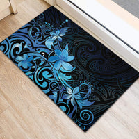 Matariki New Zealand Rubber Doormat Maori Pattern Blue Galaxy