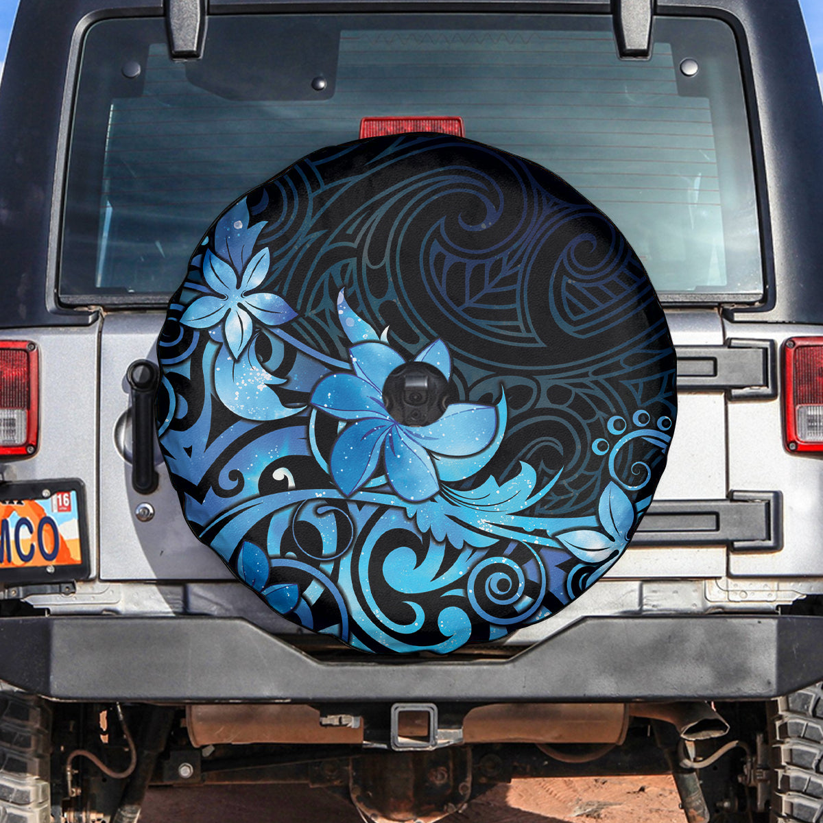 Matariki New Zealand Spare Tire Cover Maori Pattern Blue Galaxy LT05 Blue - Polynesian Pride