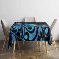 Matariki New Zealand Tablecloth Maori Pattern Blue Galaxy
