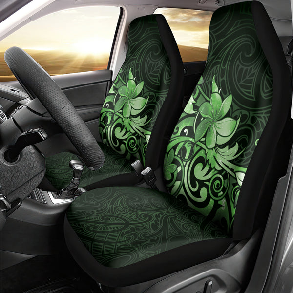 MAORI GREEN PATTERN PRINT CAR SEAT COVER UNIVERSAL FIT