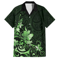Matariki New Zealand Family Matching Puletasi and Hawaiian Shirt Maori Pattern Green Galaxy