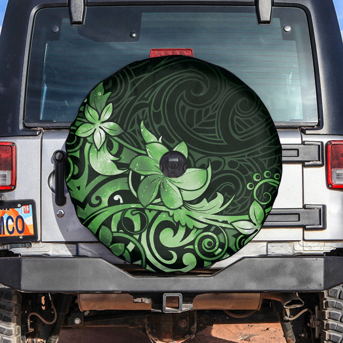 Matariki New Zealand Spare Tire Cover Maori Pattern Green Galaxy LT05 Green - Polynesian Pride