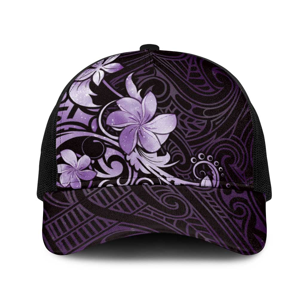 Matariki New Zealand Baseball Net Cap Maori Pattern Purple Galaxy