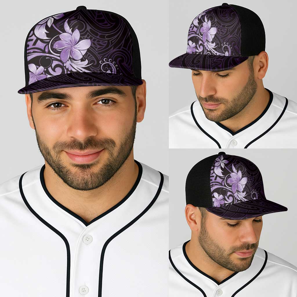 Matariki New Zealand Baseball Net Cap Maori Pattern Purple Galaxy