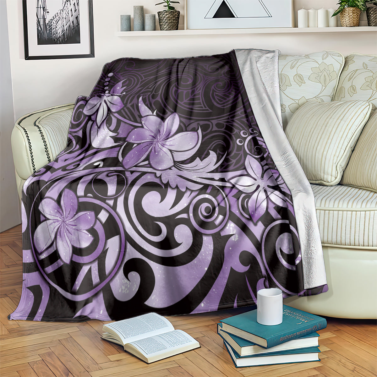 Matariki New Zealand Blanket Maori Pattern Purple Galaxy LT05 Purple - Polynesian Pride