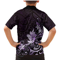 Matariki New Zealand Family Matching Mermaid Dress and Hawaiian Shirt Maori Pattern Purple Galaxy