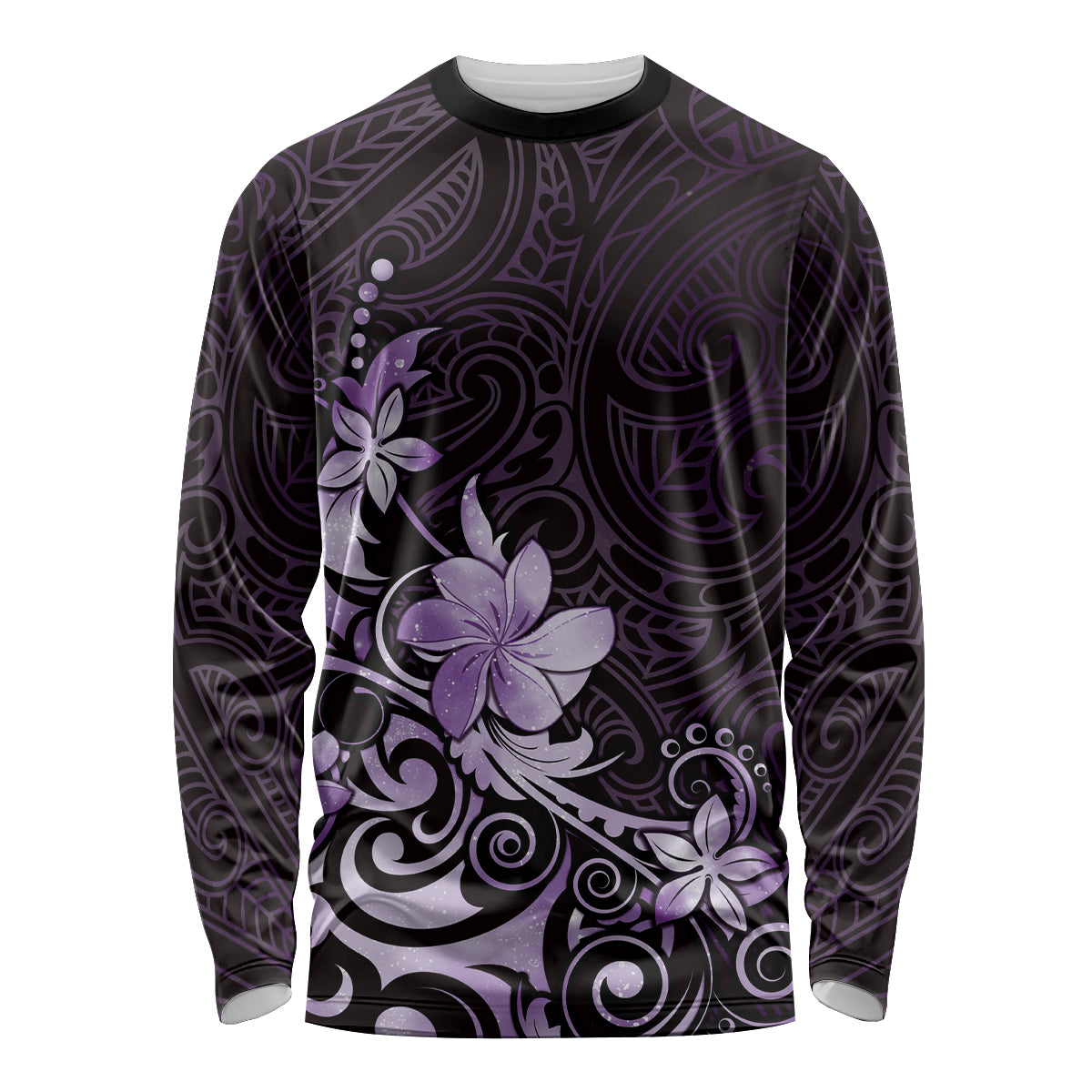 Matariki New Zealand Long Sleeve Shirt Maori Pattern Purple Galaxy
