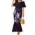 Matariki New Zealand Mermaid Dress Maori Pattern Purple Galaxy