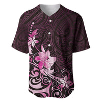 Matariki New Zealand Baseball Jersey Maori Pattern Pink Galaxy