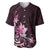 Matariki New Zealand Baseball Jersey Maori Pattern Pink Galaxy